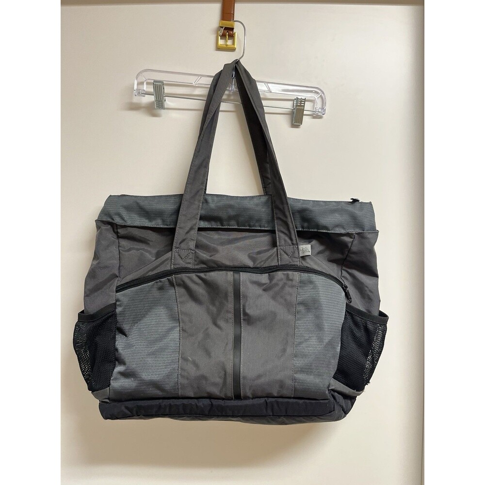 Eagle Creek Travel Tote Shoulder Bag Charcoal Gray Nylon Zipped Utility Carry On